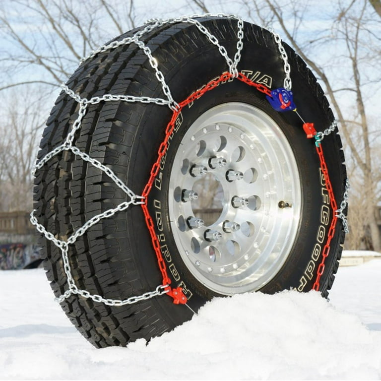 Auto-trac 155505 Series 1500 Pickup Truck/suv Traction Snow Tire Chains  With Diamond Cross Pattern For Grip And Smoothness, Pair : Target