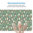 thumbnail image 6 of Disketp Gaming Mouse Pad Mushrooms Gnome Pattern Large Mouse Mat Long Extended Desk Pad Non-Slip Rubber Mice Pads Stitched Edges Thin Pad (11.8x31.5 Inch), 6 of 8