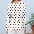 thumbnail image 5 of Tops for Women 2026 Trendy Polka Dot Long Sleeve Shirts Dressy Casual Crewneck Loose Fit Tunic Blouses Spring Outfits, 5 of 5