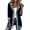Black, variant on Wrongduck Casual Denim Patchwork Shacket for Women Button Front Long Sleeve Shirt Jacket Loose Collared Outerwear