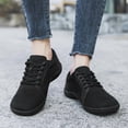 thumbnail image 4 of DLWKIPV Minimalist Barefoot-Style Sneakers - Breathable Knit Wide Toe Box Shoes for Daily Walking & Casual Wear (BLACK,9), 4 of 6