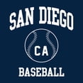 thumbnail image 5 of San Diego Classic Baseball Arch Basic Cotton T-Shirt - 2X-Large - Navy, 5 of 6