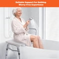 thumbnail image 2 of 5-Level Adjustable Bath and Shower Transfer Bench, Bathtub Shower Chair with Suction Cup Feet for Seniors, 300lb Load Capacity, 2 of 8