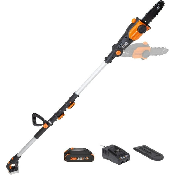Nitro 20V 8 '' cordless pole chainsaw 2.0 Ah battery and charger included WG349
