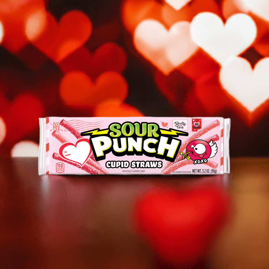 Sour Punch Valentine's Cupid Straws, 3.2oz - Walmart.com