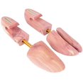 thumbnail image 2 of FootFitter Premium Aromatic American Cedar Shoe Trees for Men, Split Toe Block for Adjustable Width, Wide Hook Heel for Easy Removal, Boot & Shoe Trees, 2 of 4