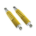 thumbnail image 1 of Amortiguador trasero de motocicleta ajustable de 310 mm para 50cc, 70cc, 90cc, 125cc, ATV, ciclomotores y bicicletas de tierra, metal amarillo, 1 par, 1 of 6