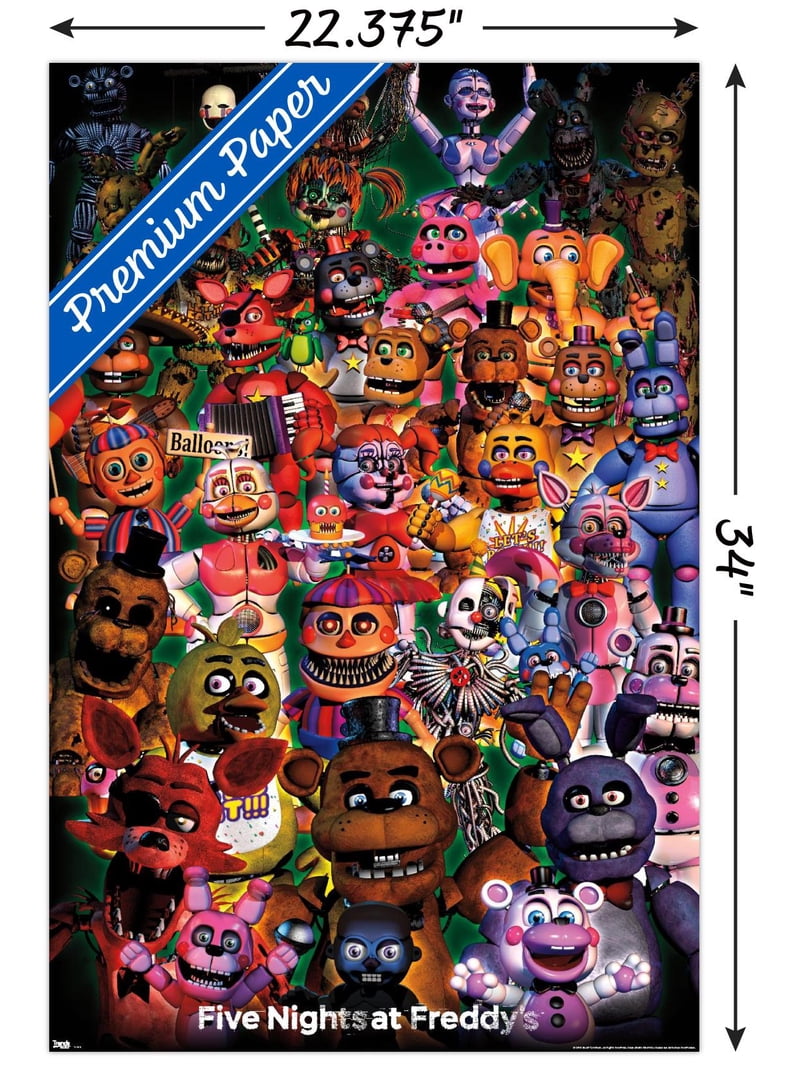 Five Nights at Freddy's - Ultimate Group Wall Poster, 22.375