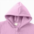 thumbnail image 5 of Staki Girls Winter Jacket Kids Full Zip Hoodie Boys Jacket Warm Cozy Outwear Coat with Pockets 1-10Y(Purple,6-7 Years), 5 of 9