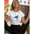 thumbnail image 2 of Beautiful Watercolor Exotic Bird T-Shirt Women -Image by Shutterstock, Female Large, 2 of 4