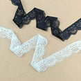 thumbnail image 4 of Elasticity Lace 20 Yards Black Lace Trim Cotton Crochet Lace Ribbon for Sewing, Crafts, Gift Wrapping, Decoration,White, 4 of 6