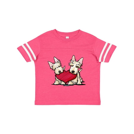 

Inktastic Heartfelt Scottie Duo Gift Toddler Boy or Toddler Girl T-Shirt