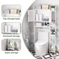 thumbnail image 2 of Uforic 65.7" Over-the-Toilet Cabinet with Shelves & Doors, Bathroom Storage Cabinet, White, 2 of 8