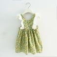 thumbnail image 2 of Odeerbi 2025 Summer Baby Girls' Sleeveless Lace Suspender Dress Floral Children's Clothing, 2 of 5