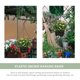 thumbnail image 4 of Maceta colgante de pared de plástico para plantas de exterior, cestas negras, 5 juegos, 4 of 6