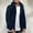 Heather Black, variant on Tejiojio Winter Men Winter Long Sleeve Fleece Warm Hooded Loose Plus Size Coat