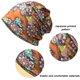 thumbnail image 3 of Gorro holgado para mujer, gorro para quimioterapia, babero elástico transpirable, gorro de doble uso, gorro estampado de flores, gorro holgado para dormir, bufanda infinita, 3 of 5