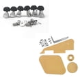 thumbnail image 2 of 1 Set Pickguard /Cavité /Switch Covers/Support/vis avec 6 Pcs Pinces/clés de Guitare, 2 of 10