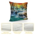 thumbnail image 4 of Creowell Waterfall Trees Blue Water Fashion Style Dirt-Resistant Throw Pillow Covers for Couch Sofa Bed Living Room Bedroom Pillow Case Printed on Both Sides 1PC 20x20in, 4 of 5
