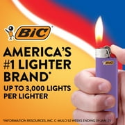 BIC Maxi Pocket Lighters, Unique Lighters in Assorted Designs, 4 Count Lighter Pack
