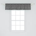 thumbnail image 2 of Ambesonne Grunge Window Valance, Sketchy Vintage Circular, 54" X 12", Charcoal Grey Champagne, 2 of 3