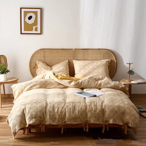 Zhuge Bed Sheets Set, Bedding Sheets Pillowcases Kit, Twin Bed Set, Hotel Bedding, Home Decor(Yellow)
