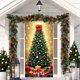 thumbnail image 5 of Christmas Door Cover Santa Claus Pattern Holiday Decoration for Front Door Indoor Wall Tabletop Festive Party Home Decorations, 5 of 6