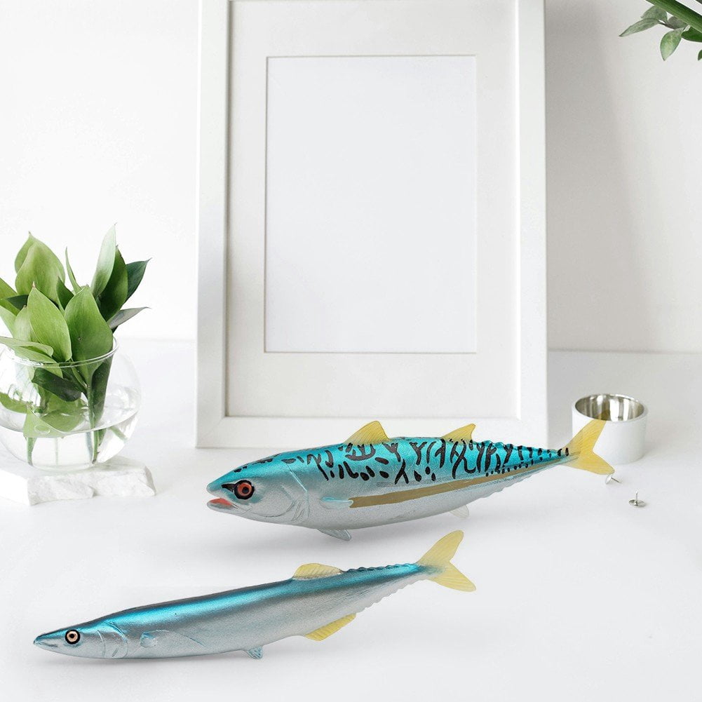 Jiibva 8PCS Marine Animal Models Deep Sea Animal Figurines Desktop Simulation Sea Fish Model Figures for Party Favor