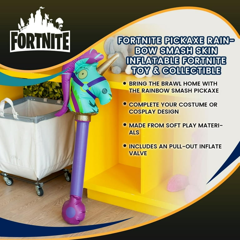 Fortnite Rainbow Smash Skin Inflatable Pickaxe Costume