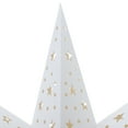 thumbnail image 3 of OFFIGAM  2Pcs Hanging Star Shaped Paper Lanterns White Glitter Decor for Weddings Parties Home Festival Style, 3 of 10