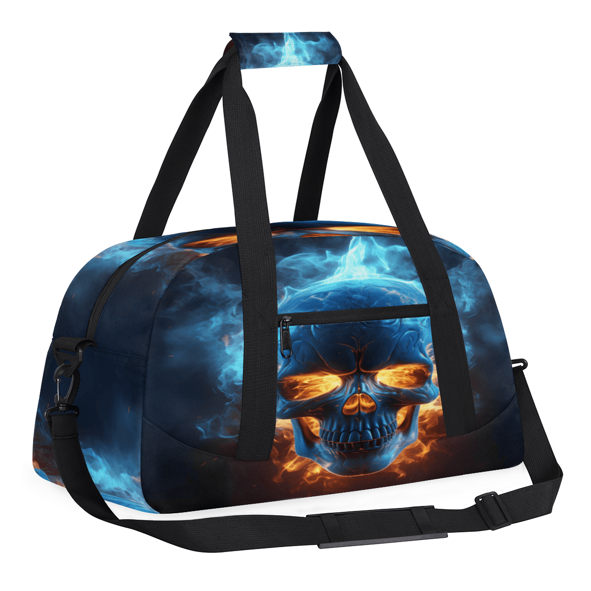 Herdesigns Skull Skeleton Sports Duffle Bag for Women & Men, Gym Bag Dance Bag Overnight Bag Carry On Weekender Travel Bag