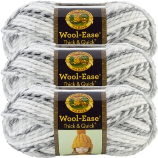 Lion Brand Wool-Ease Thick & Quick Yarn-Fossil, Multipack Of 3 