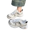 thumbnail image 6 of Domzle Women's Chunky Fashion Sneakers Gym Workout Tennis Shoes Mesh Breathable Athletic Platform Thick Casual Walking Sports Shoes Khaki 42, 6 of 7