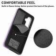 thumbnail image 3 of Funda para Samsung Galaxy A54 5g de cuero con acabado galvanizado y tarjetero (negro), 3 of 5