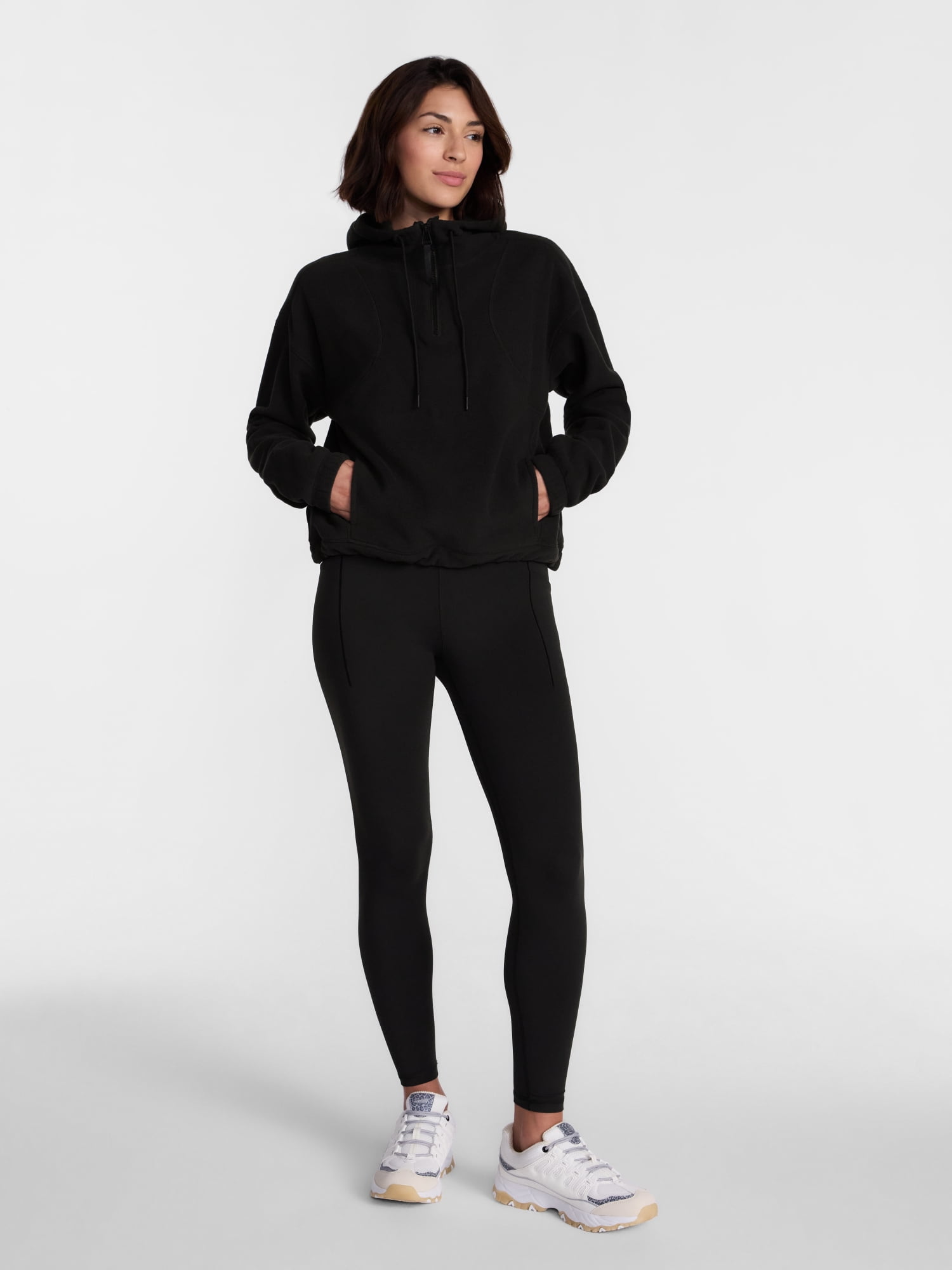 Avia Women's Quarter Zip Fleece Hoodie, Sizes XS-XXXL