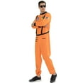 thumbnail image 6 of Underwraps Astronaut Orange NASA Adult Plus Teen Mens Halloween Costume,XL, 6 of 7
