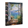 thumbnail image 4 of Stupell Industries Window Sea View Landscape & Nature Painting Wrapped Canvas Art Print Wall Art, 16 x 20, 4 of 8