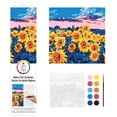 thumbnail image 3 of Plaid Sunflower Meadow Modern Paint-by-Number Art Kit, 12 Piece, 3 of 11
