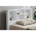 thumbnail image 5 of OS Home and Office Furniture Twin Size Bookcase Headboard and Platform Bed White, 5 of 5