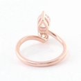thumbnail image 5 of solitaire jewels 2TCW Pear and Round Moissanite Toi Et Moi Engagement Ring For Women, 18K Rose Gold, 5 of 7