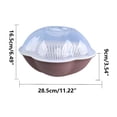 thumbnail image 2 of Sentmoon Deals of The Day Household Double-layer Basket Fruit And Vegetable Kitchen Washbasin Fruit Storage With Cover Multi-functional Plastic Basin Wal-mart Deals, 2 of 2