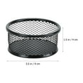 thumbnail image 5 of UPGRATOR 8Pcs Paperclip Holder Mesh Tube Iron Black for Desk Accessories Storage Holders 11.8*3.5*1.6in, 5 of 8