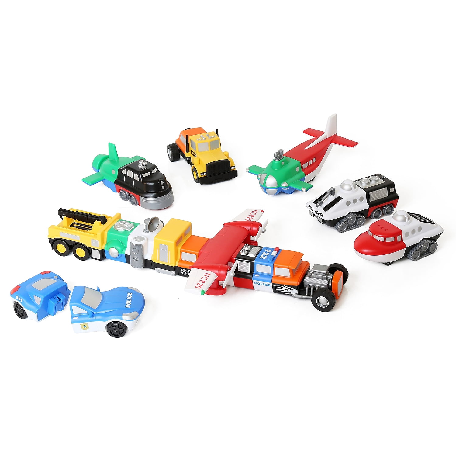 Popular Playthings Mix or Match Magnetic Vehicles Assorted Colors (PPY60313)