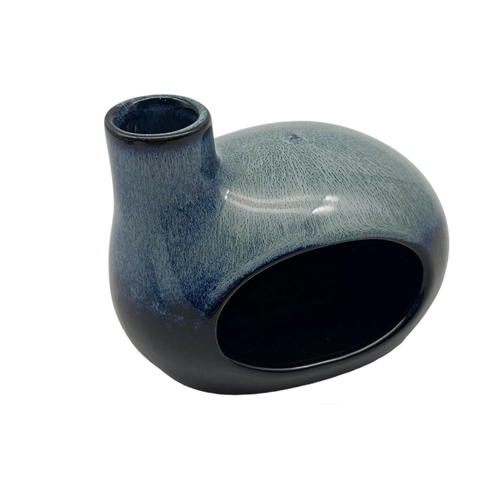 Ceramic Incense Holder with Chimney for Palo Santo, Sticks and Cones – Handcrafted Ash Catcher for Home Room Decor