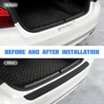 thumbnail image 3 of Rear Bumper Guard Protector for Car, Universal Black Rubber Scratch-Resistant Non-Slip Trunk Door Protector (Black/104x9CM), 3 of 5