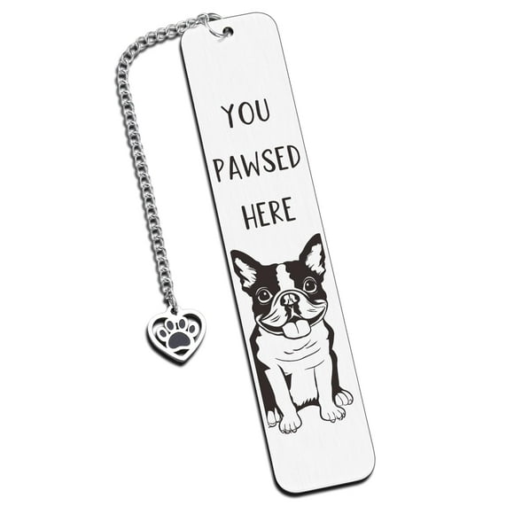 Marcador Aiseavril Cadeau Boston Terrier, regalo para amantes de los perros