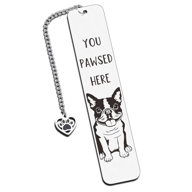 Marcador Aiseavril Cadeau Boston Terrier, regalo para amantes de los perros