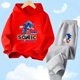 thumbnail image 3 of Conjunto de sudadera con capucha Sonic 2024, ropa de bebé para primavera, prendas de vestir exteriores, tops, sudadera para niño, ropa para niña, ropa para madre e hijo, 3 of 5