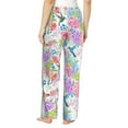 thumbnail image 3 of Hummingbird Flower Women'S Pajama Pants Drawstring Pj Bottoms Pants With Pockets Small, 3 of 6