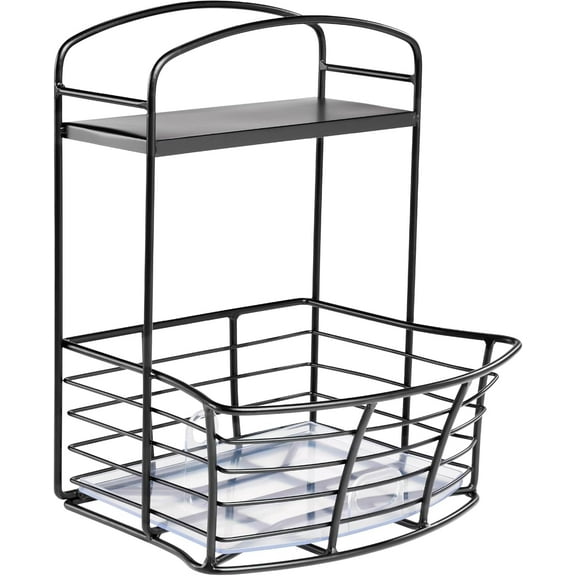 Polder Countertop Storage Bin with Shelf